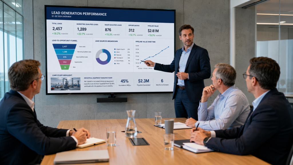 geração de leads para indústria
